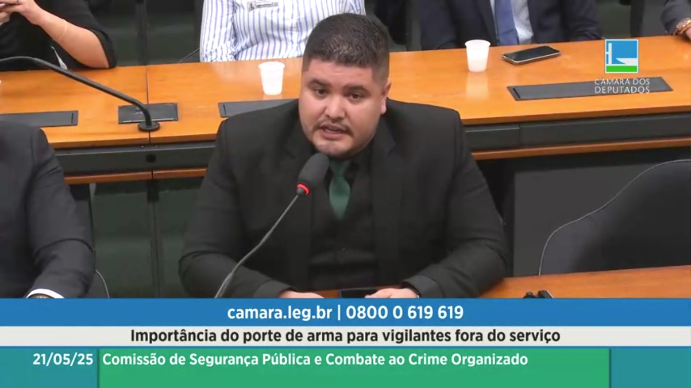 Audiência na Câmara dos Deputados debate a importância do porte de arma para vigilantes fora do serviço